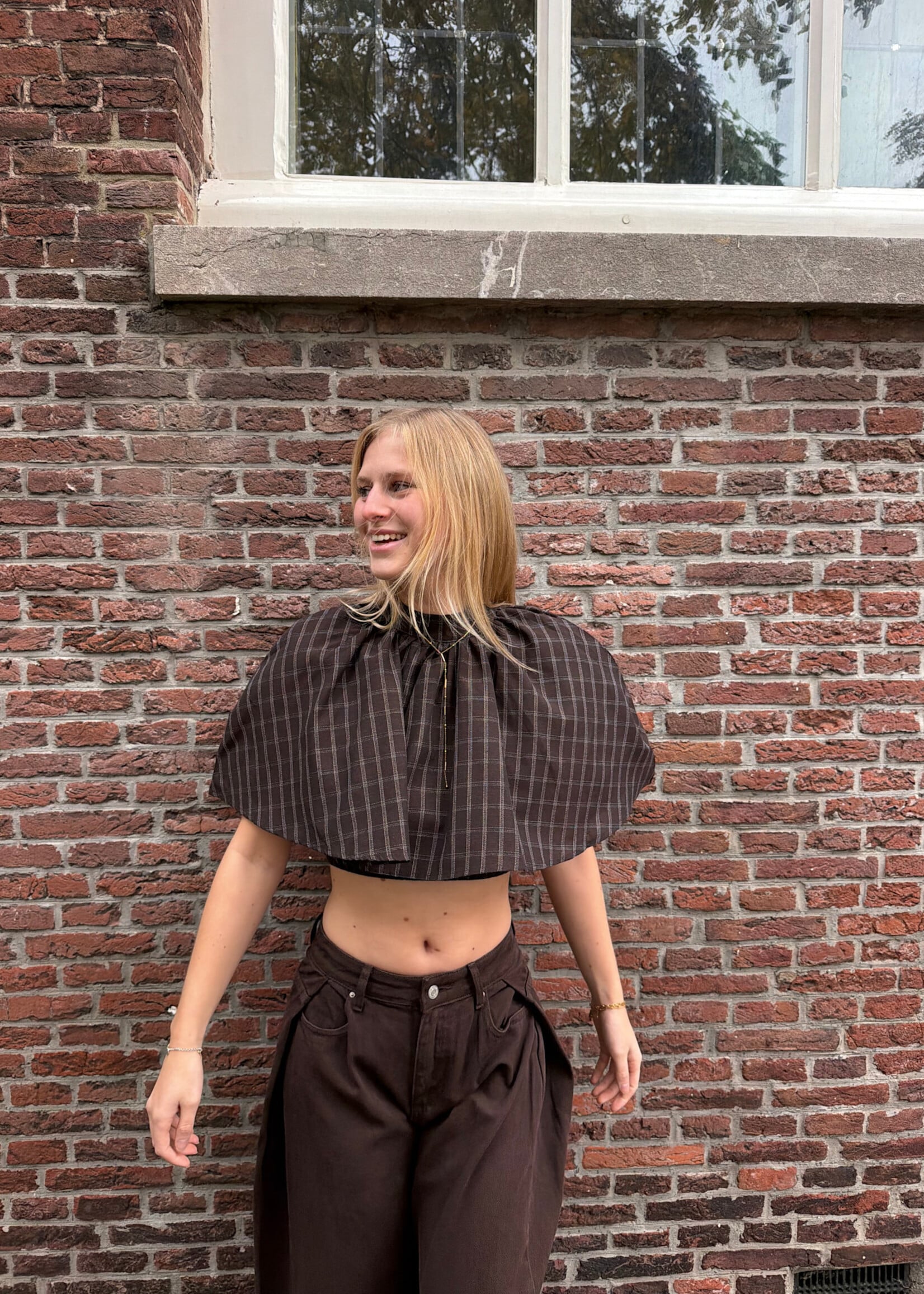 Flo Boutique Cape Top Lilla Choco