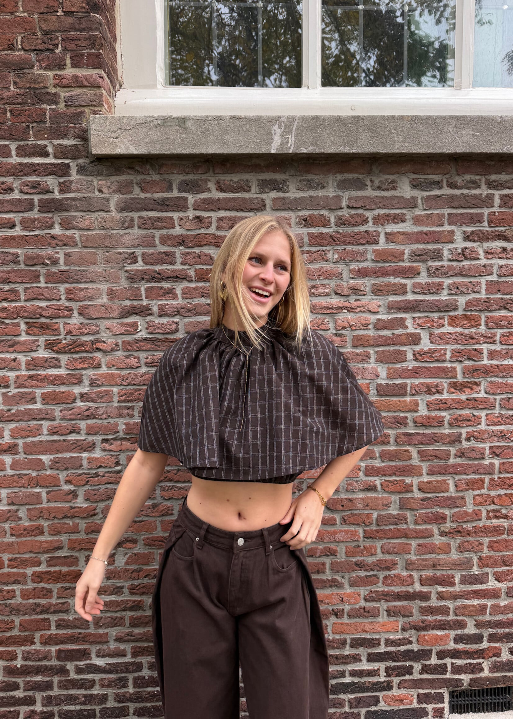 Flo Boutique Cape Top Lilla Choco
