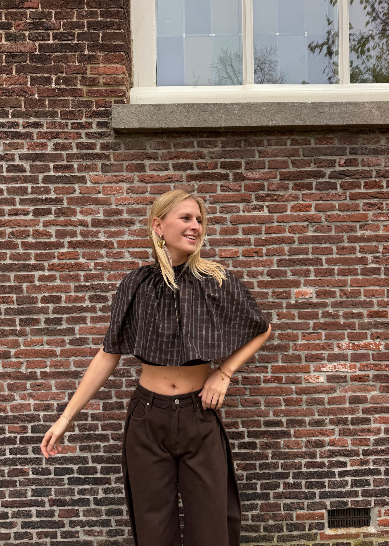 Flo Boutique Cape Top Lilla Choco