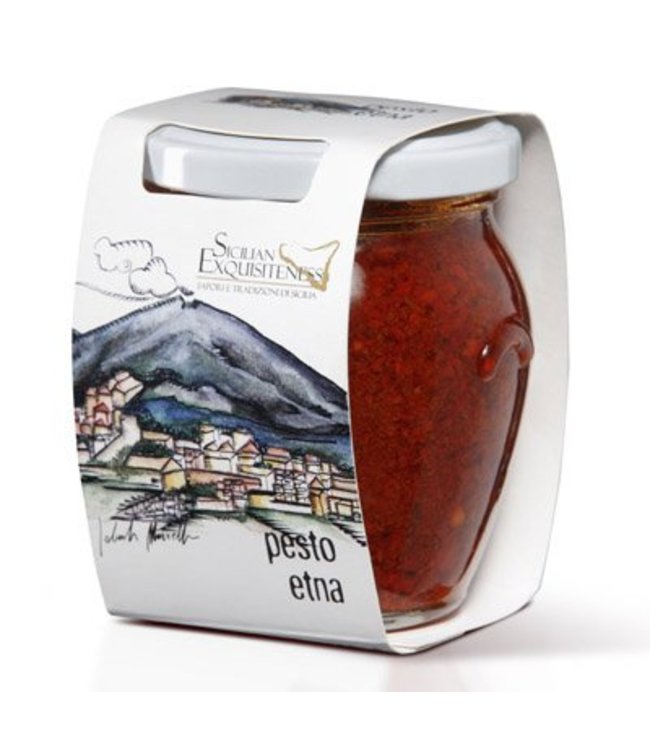 Daidone Rode Pittige Pesto uit Sicilië, Pesto Etna