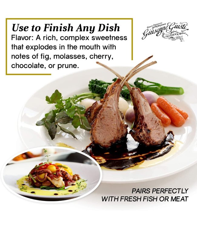 Giuseppe Giusti Aceto Balsamico Banda Rossa di Modena I.G.P.  20 jaar gerijpt, 5 munten / medailles, Champagnotta