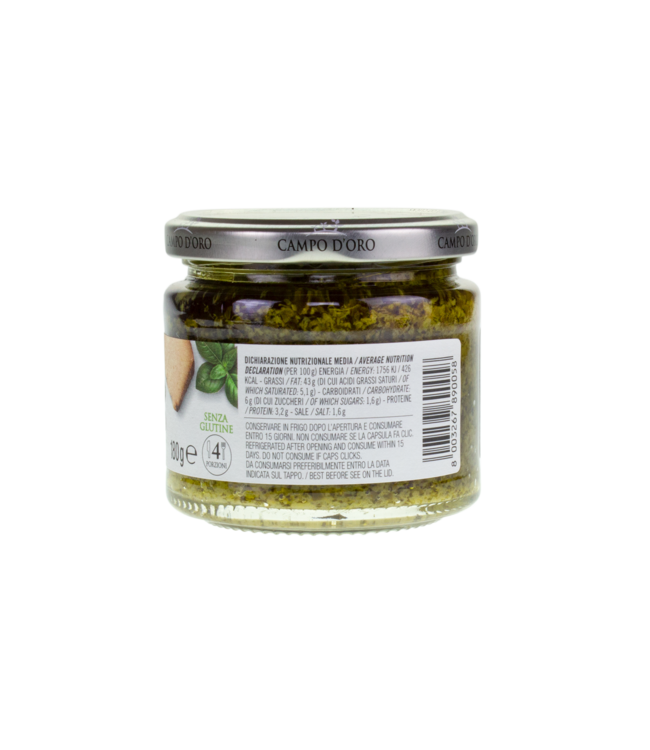 Campo d'oro Siciliaanse  Groene Pesto met Pecorino DOP