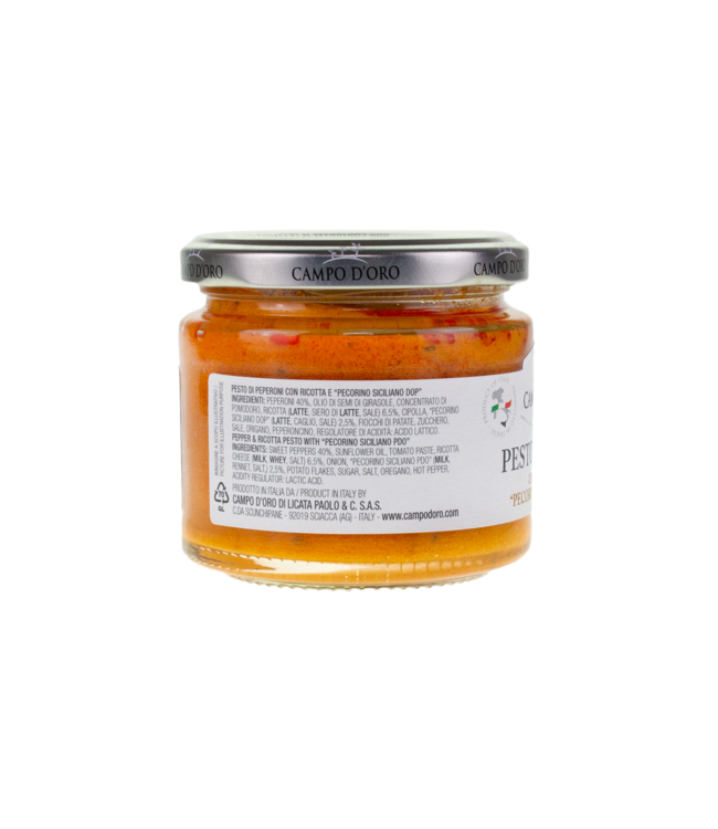 Campo d'oro Siciliaanse Pesto met Paprika en Ricotta