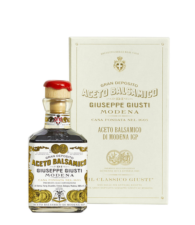 Giuseppe Giusti Aceto Balsamico di Modena I.G.P. 2 sterren, 8 jaar gerijpt- met Cadeauverpakking