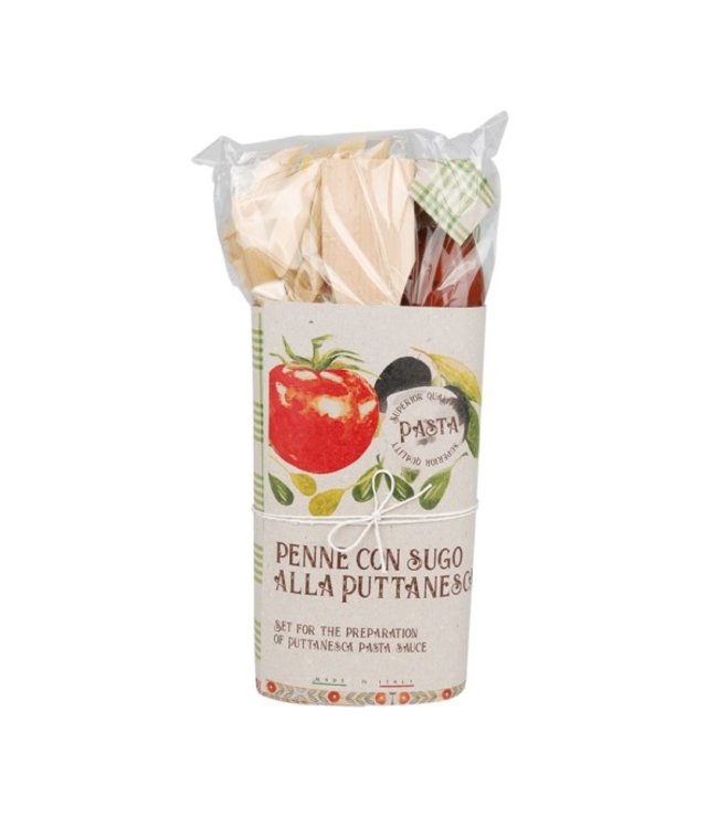 Pastakit-  Met tomatensaus van Olijven -Ansovis - Kappertjes