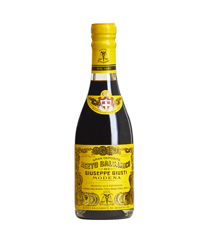 Giuseppe Giusti Aceto balsamico di Modena  I.G.P.  15  jaar gerijpt, 4 medailles