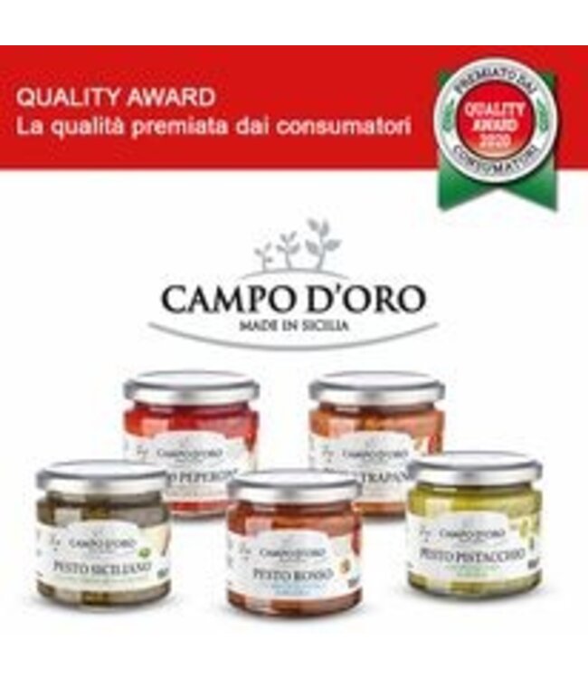 Campo d'oro Siciliaanse Pesto met Paprika en Ricotta