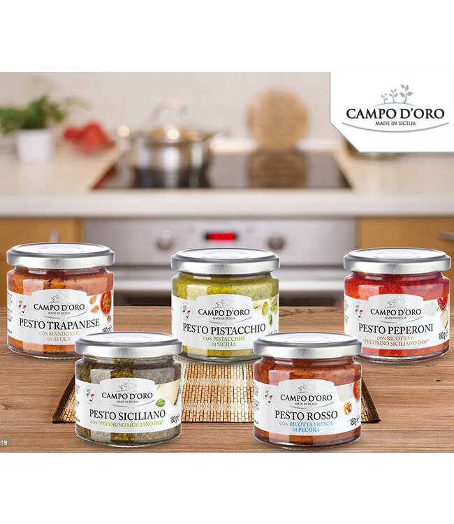 Campo d'oro Siciliaanse Pesto met Paprika en Ricotta