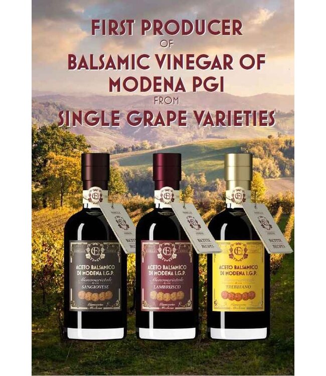 Famiglia Fiorini Aceto Balsamico di Modena  I.G.P.  Sangiovese in cadeaukoker