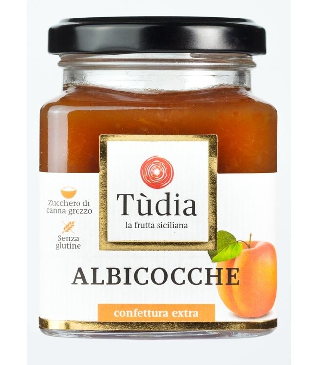 Tùdia Abrikozenjam-  Confettura extra di albicocche -Glutenvrij