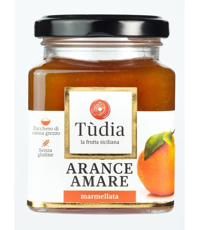 Tùdia Siciliaanse Sinaasappel Marmelade  Bitter Zoet Zuur - Arance  Amare - Glutenvrij