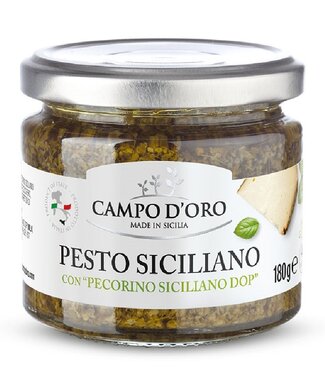 Campo d'oro siciliaanse groene pesto met pecorino BOB- pesto siciliano