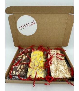 Amesi Cadeaupakket Italiaanse nougat -Kerstpakket