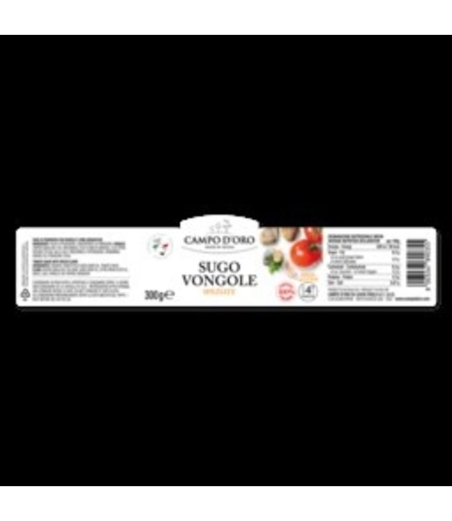 Campo d'oro Tomatensaus met venusschelpen - sugo vongole- uit Sicilie