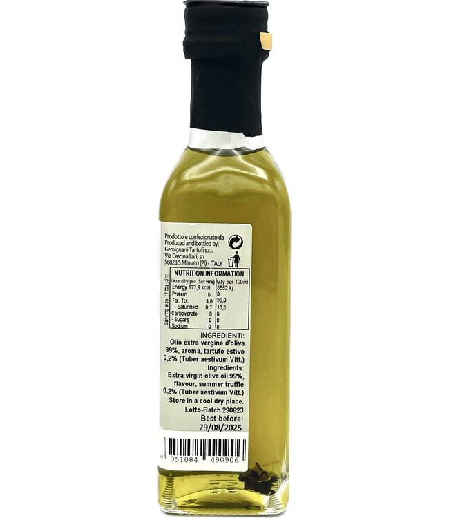 Gemignani Extra vierge olijfolie met zwarte truffel - Extra vierge olijfolie condimento al tartufo Nero