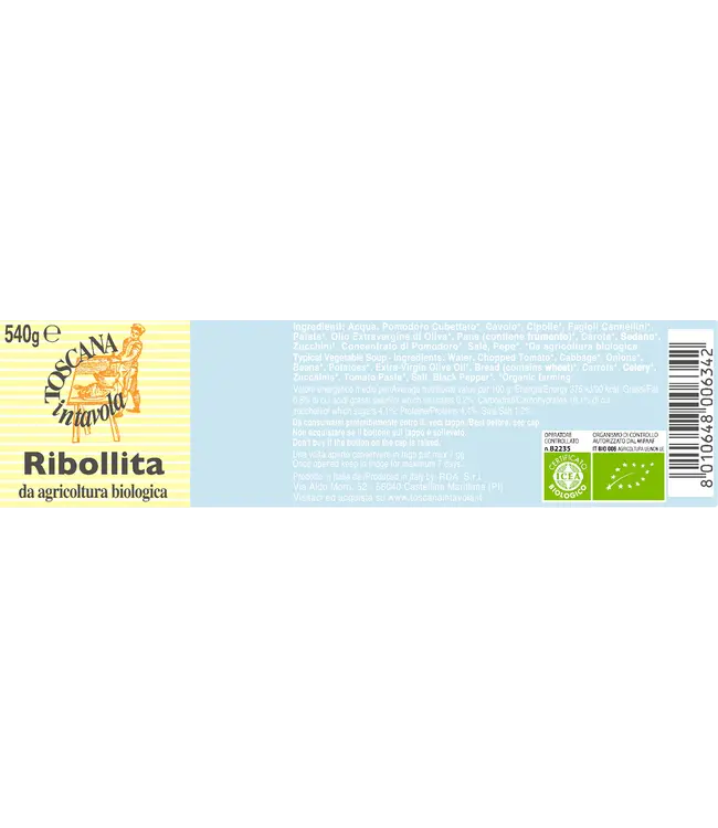 Toscana in Tavola Biologische Toscaansesoep - Ribollita