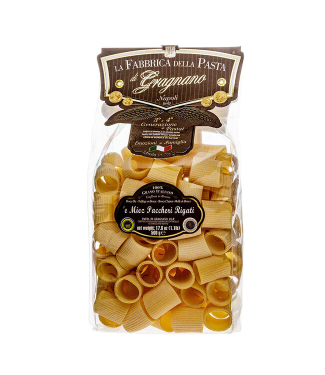 Gragnano Paccheri Rigati - Pasta di Gragnano, 500 gram