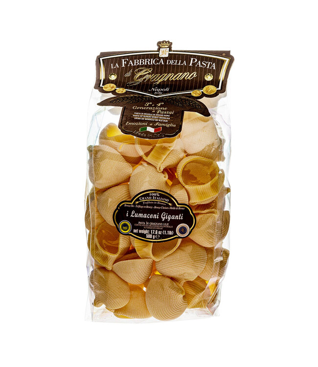 Gragnano Schelppasta Lumaconi Giganti - Pasta di Gragnano, 500 gram