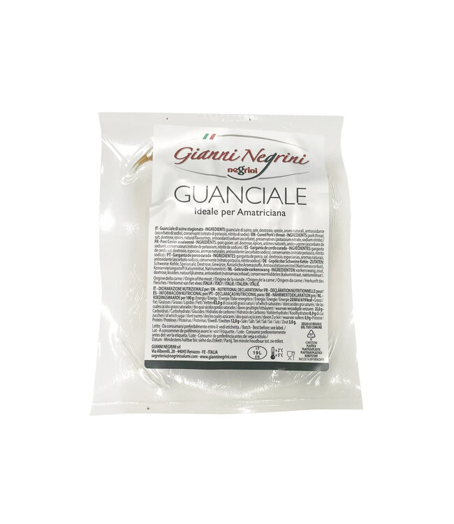 Negrini Guanciale - Italiaans spek van varkenswang