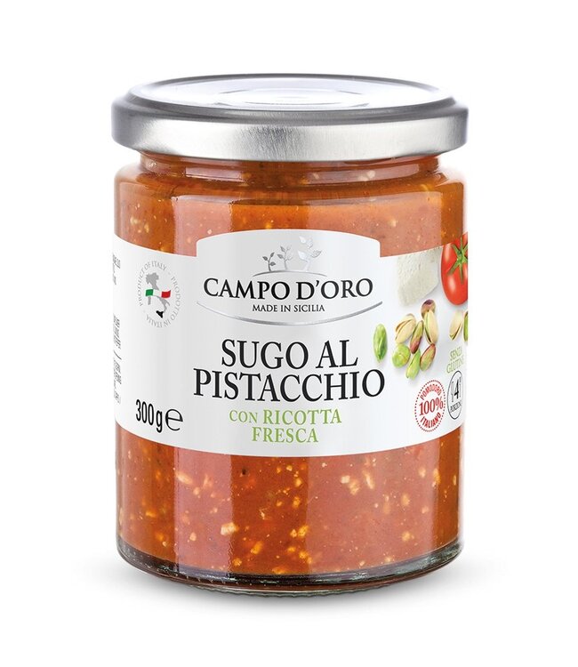Campo d'oro Tomatensaus met pistache en ricotta - Sugo al Pistacchio