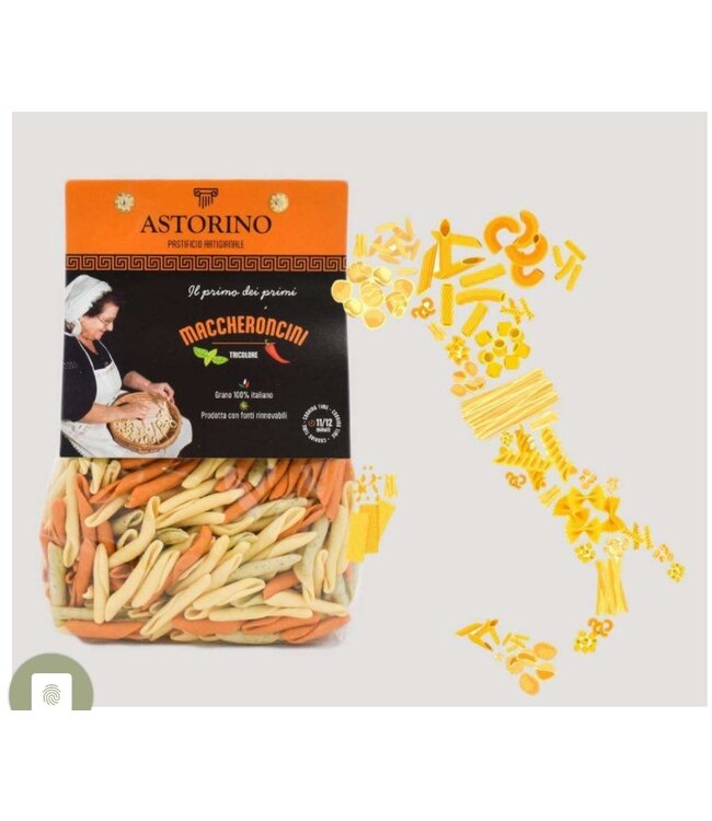 Astorino Macaroni 3 kleuren - Maccheroncini tricolore