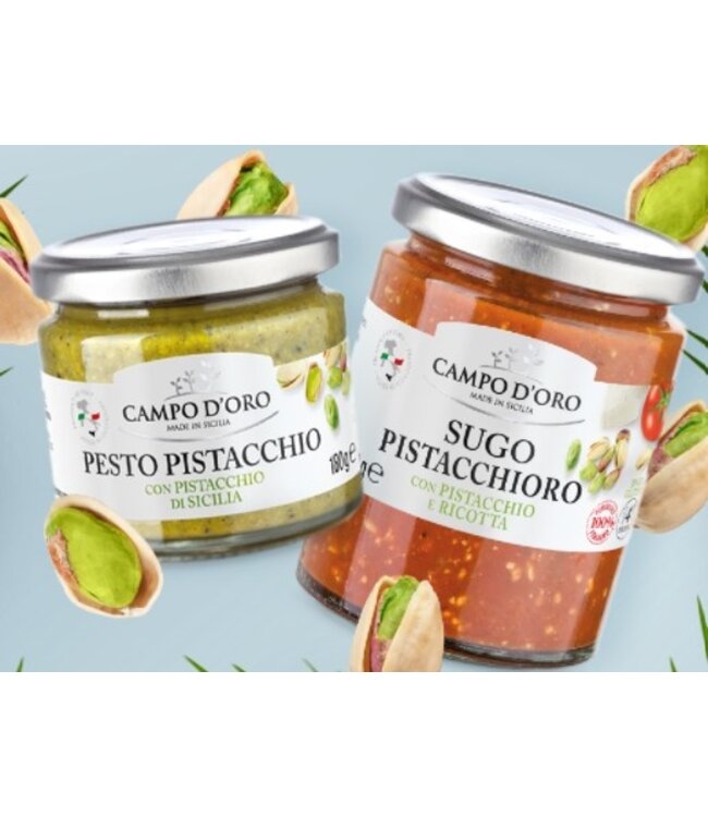 Campo d'oro Tomatensaus met pistache en ricotta - Sugo al Pistacchio