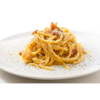 Spaghetti alla Carbonara.  Een echte Italiaanse klassieker!