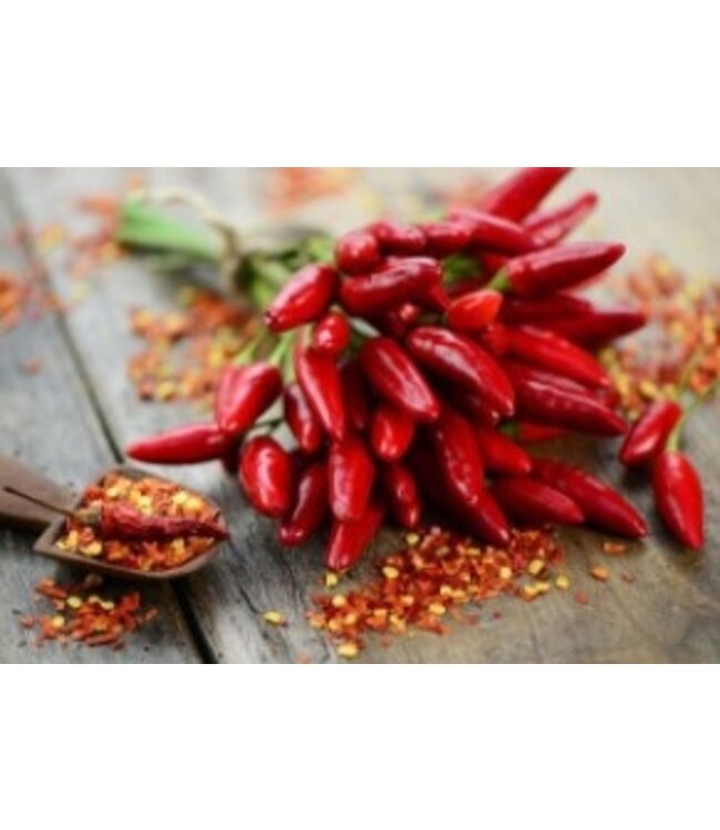 Daidone Gedroogde Rode Pepertjes, Sicilië- Peperoncino Frantumato