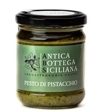 Antica Bottega Siciliana Pesto pistacchio - Siciliaanse Pistache pesto met 70% Siciliaanse pistache noten