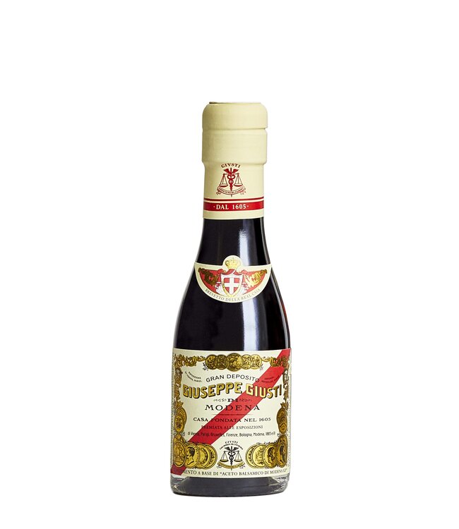 Giuseppe Giusti Aceto Balsamico Banda Rossa di Modena I.G.P.  20 jaar gerijpt, 5 munten / medailles - 100 ml