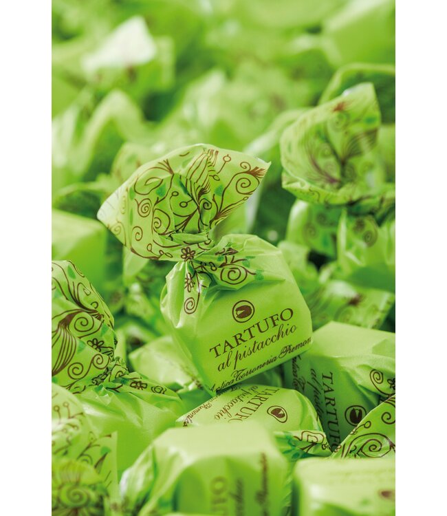 Antica Torroneria Piemontese Chocoladetruffels pistache - Tartufo Pistacchio- per 10 verpakt