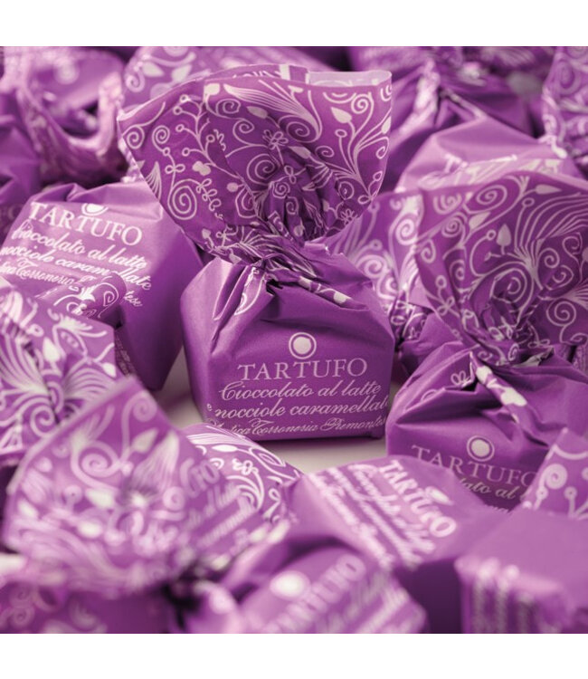 Antica Torroneria Piemontese Chocoladetruffels- Tartufo latte e Nocciole Caramellato- per 10 verpakt