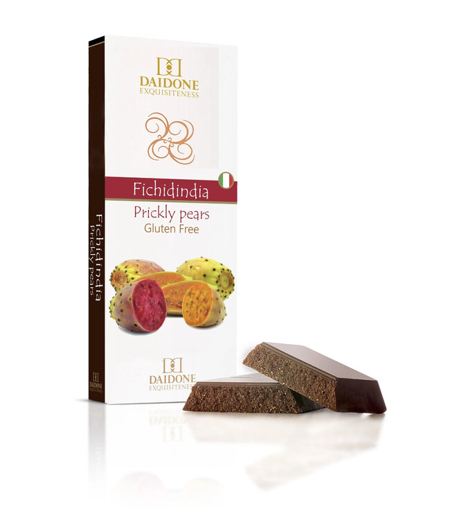 Daidone Vegan Chocolade uit Modica met  Cactusvijg