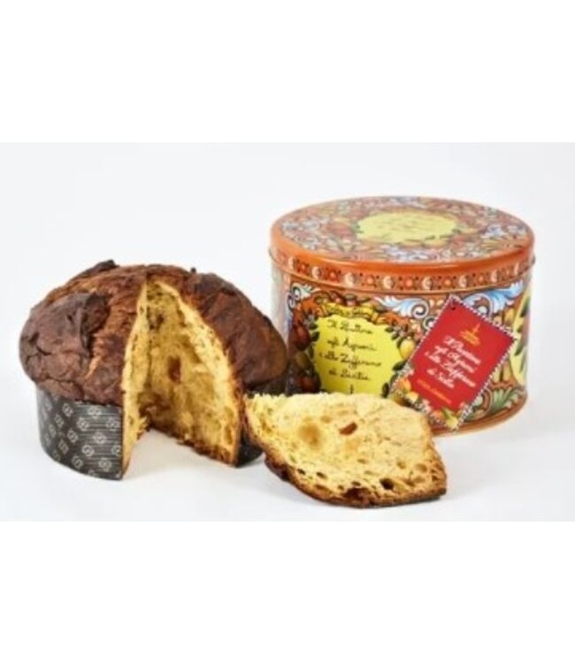 FIASCONARO EN DOLCE & GABBANA - Panettone gekonfijte citrusvruchten en Siciliaanse saffraan 500 gram