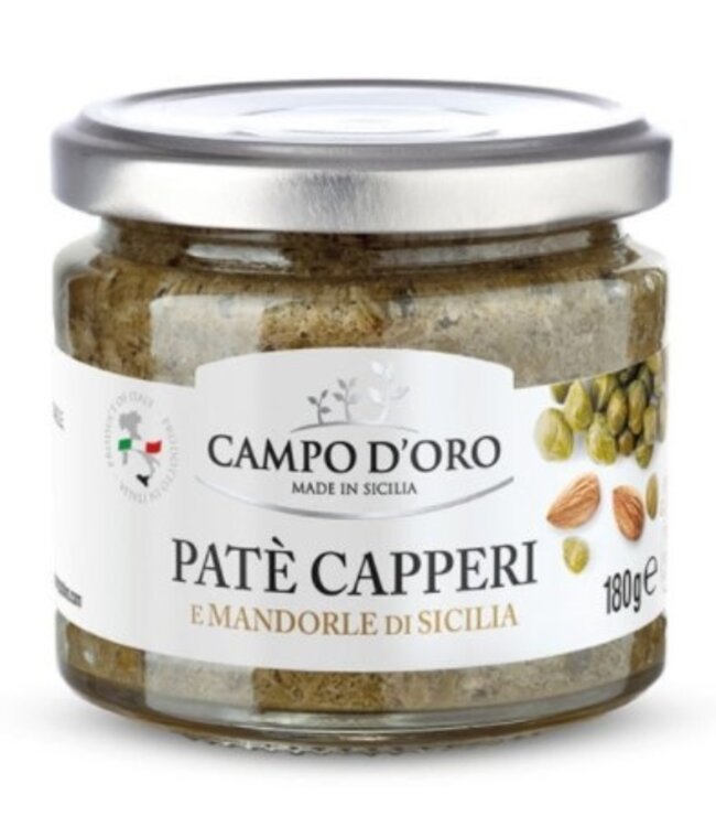 Campo d'oro Tapenade van kappertjes - Pate capperi e mandorla di Sicilia