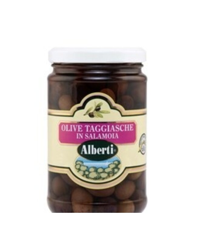 Alberti Taggiasca olijven met pit in zout- Olive Denocciolate