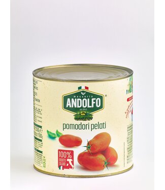 Masseria Andolfo Gepelde tomaten- Pomodoro Pelati 2500 gram