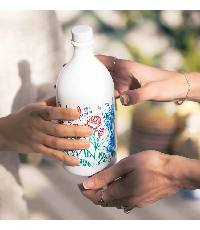 Frantoio Muraglia Extra vierge Olijfolie "Campo di fiori"in keramische kruik