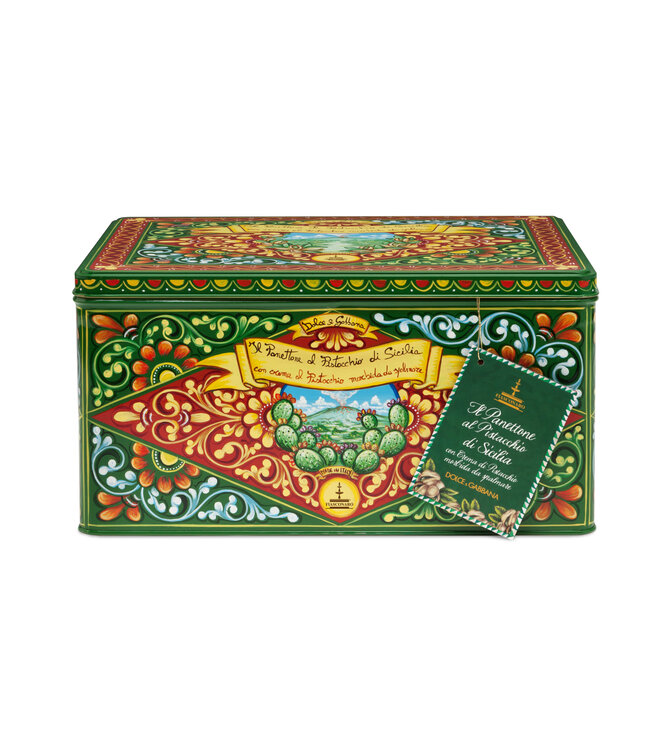 Panettone met Pistache creme - IL PANETTONE AL PISTACCHIO DI SICILIA - 600 gram