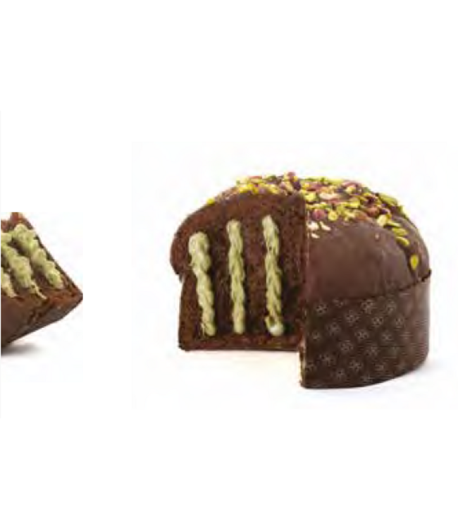 Daidone PANETTONE met donkere chocolade en pistache creme 500g