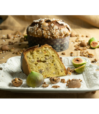 Peluso Siciliaanse Panettone met noten vijgen en muscaatwijn 1000 gram In mooie geschenkverpakking