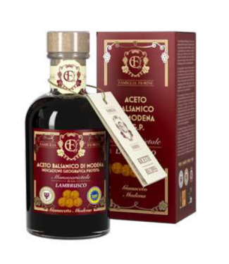 Famiglia Fiorini Aceto Balsamico di Modena  I.G.P.  van de Lambrusco druif - 100 ml.