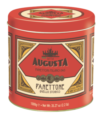 Augusta Panettone 1000 gram Rosso in blik Augusta Panettone 1000 gram Rosso in blik
