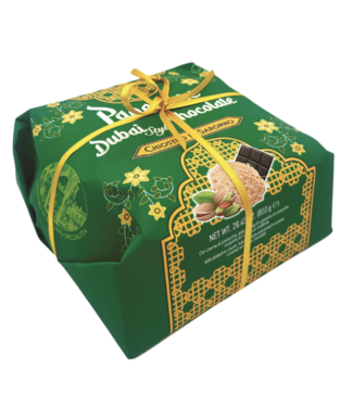 Chiostro di Saronno Panettone Dubai  Pistache en Chocolade 750 gram