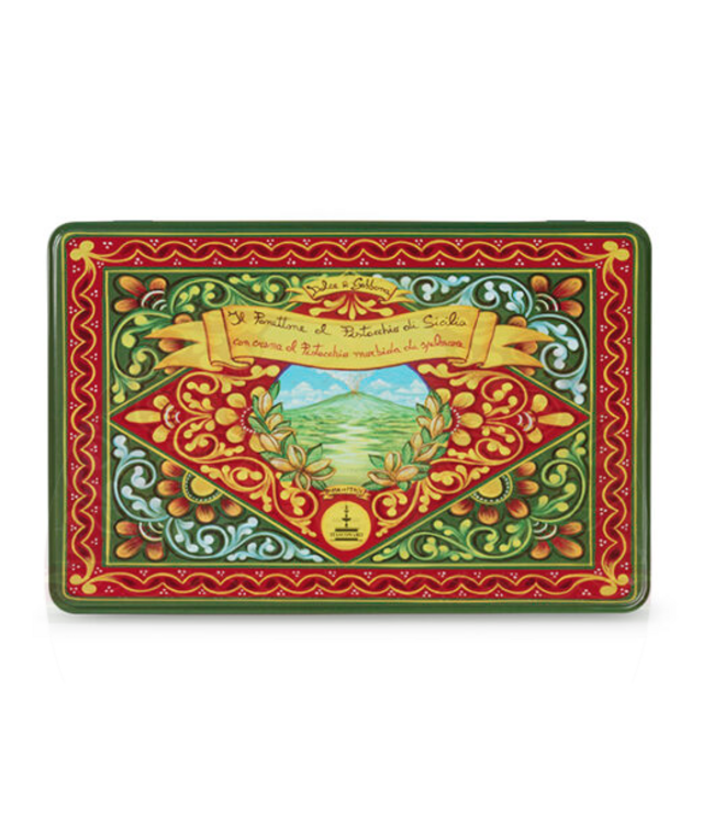 Dolce & Gabbana Panettone Witte Chocolade en pistache- IL PANETTONE AL PISTACCHIO DI SICILIA - 500 gram