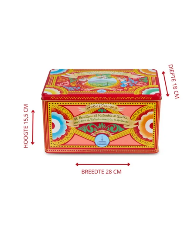 Dolce & Gabbana FIASCONARO EN DOLCE & GABBANA -Witte Chocolade en pistache- IL PANETTONE AL PISTACCHIO DI SICILIA - 500 gram