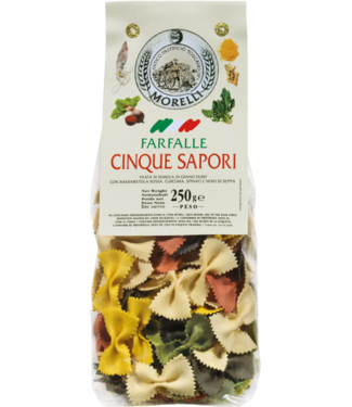 Pastificio Morelli Farfalle kleurenpasta - farfalle 5 colori