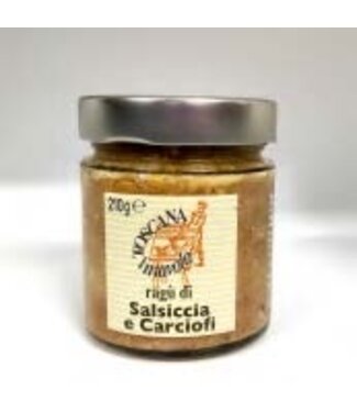 Toscana in Tavola Vleessaus van Salsiccia en artisjok IGP- ragu salsiccia e carciofi