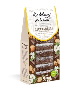 Dolcezze di Nanni Italiaans amandelkoekje met chocolade, Ricciarelli Cioccolato