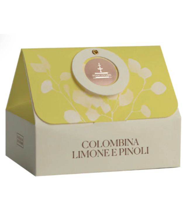 Fiasconaro Colomba met citroen en pijnboompitten - Colombina scatola limone e pinoli 100 gram